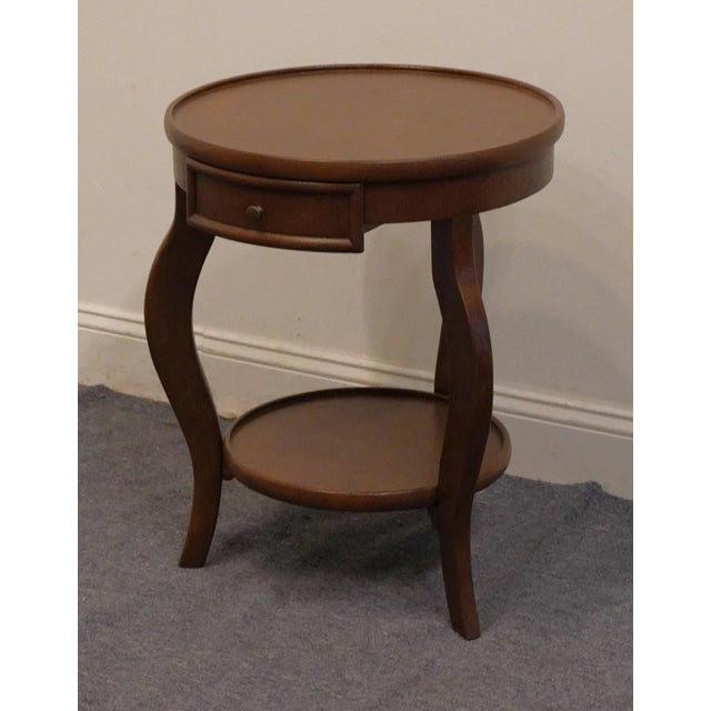 KATHY IRELAND Contemporary Modern 20" Round Accent End Table with Antiqued Crackle Finish 25" High 20.25" Wide 20.25" Deep...
