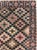 This mid-20th-century Turkish Anatolian wide gallery runner presents a vibrant field of small, multicolored squares...