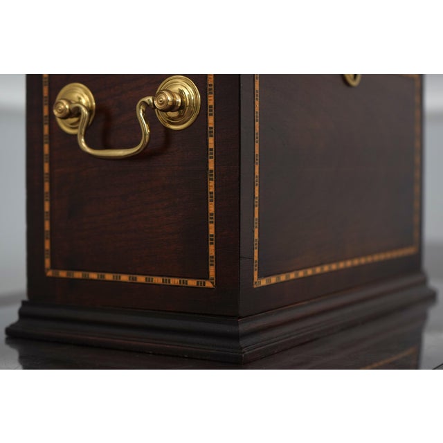 Brown Bartley Inlaid Cherry Decanter Box Set For Sale - Image 8 of 14