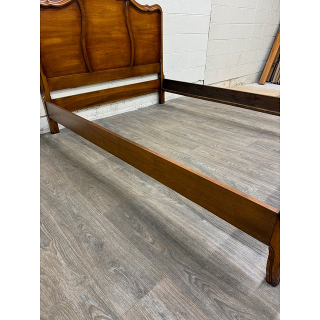 Vintage Full Size White Furniture Company French Provincial Bed For Sale - Image 10 of 18