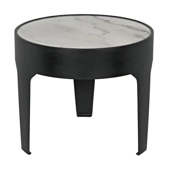 Noir NOIR Cylinder Side Table, Large For Sale - Image 4 of 6