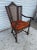 Antique Carved Wood Armchair With Cane Back For Sale In Houston - Image 6 of 6