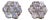 The Cardiff: White Gold and Diamond Cluster Earrings, 2 Pieces For Sale