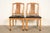 Henredon Style Mid-Century Hollywood Regency Carved Walnut and Cane Side Chairs or Dining Chairs, Pair For Sale - Image 17 of 17