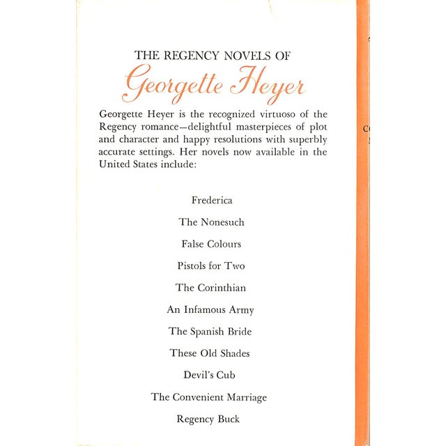 Traditional "The Convenient Marriage" Book 1966 Heyer, Georgette For Sale - Image 3 of 4