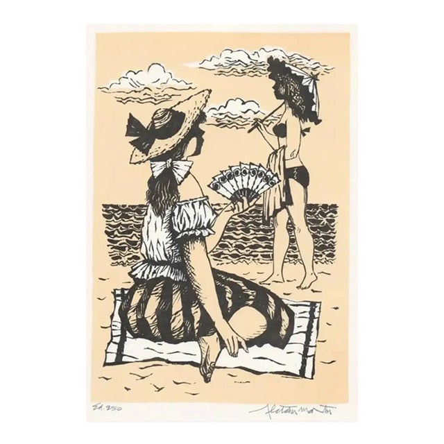 1966 Fletcher Martin Sun Women Lithograph For Sale