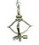 Visual Comfort Brass Three-Arm Pendant For Sale In Chicago - Image 6 of 6