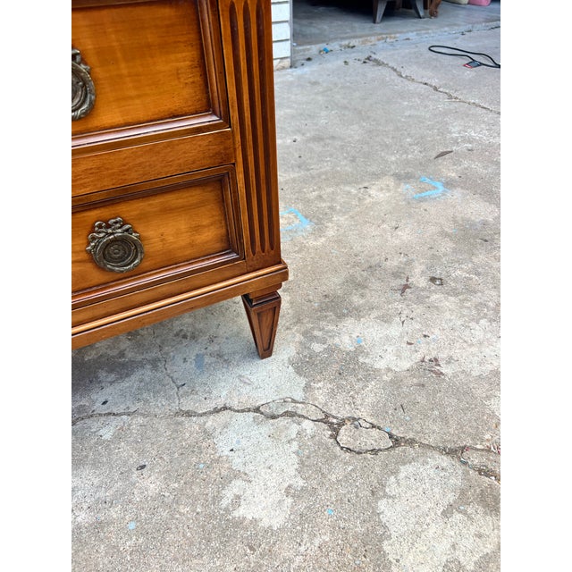 French 19th Century Louis XVI Walnut Commode / Chest of Drawers For Sale - Image 9 of 12