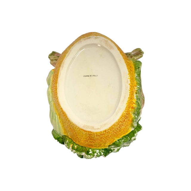 Late 20th Century Italian Majolica Turkey Tureen Arcimboldo Style For Sale - Image 11 of 15