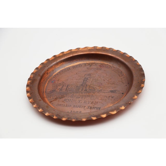 Madsen Red Lake Gold Mines LTD Winner Ontario Safety Trophy 1966 Copper Plate For Sale - Image 10 of 12
