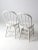 Antique White Spindle Back Chairs Pair For Sale - Image 6 of 11