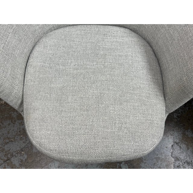 Gray Rodolfo Dordoni for Minotti Jacques Swivel Armchairs, Pair For Sale - Image 8 of 12