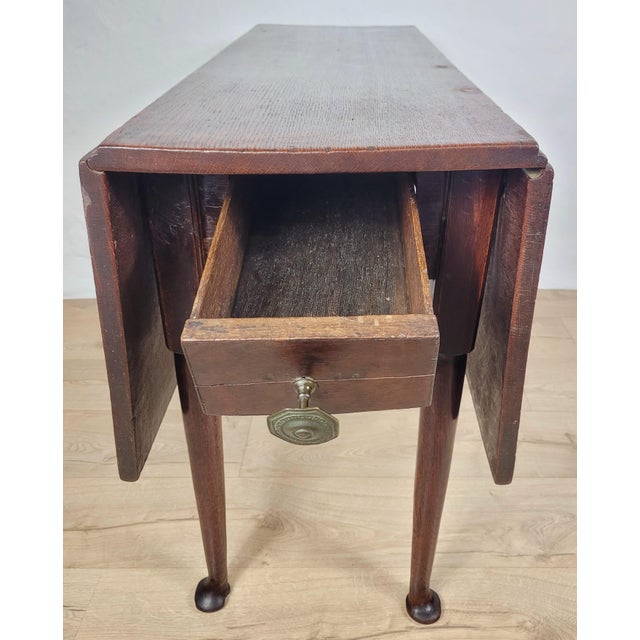 Georgian Drop-Leaf Dining Table in Oak, 1820s For Sale - Image 11 of 18