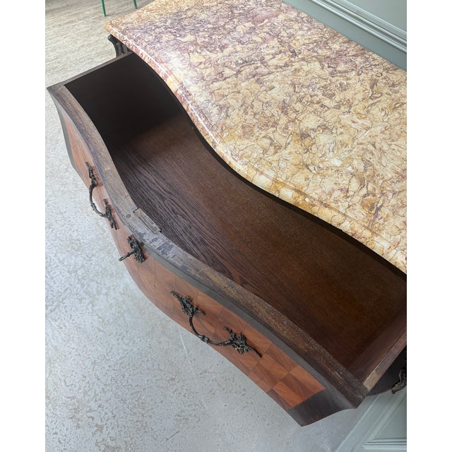 Louis XV Commode in Brass and Wood For Sale - Image 14 of 15