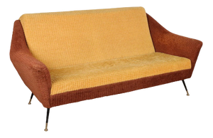 Vintage Sofa with Fabric Upholstery, Italy, 1950s