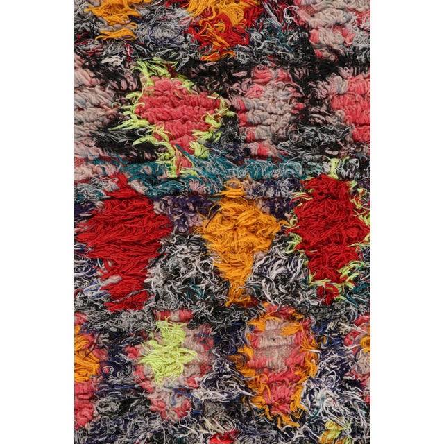 Moroccan Vintage Moroccan Shag Rug With Colorful Geometric Patterns, From Rug & Kilim For Sale - Image 3 of 7