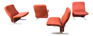 Concorde Chairs from Pierre Paulin, 1960s, Set of 4