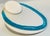 345 Carat Natural Sleeping Beauty Turquoise Necklace, Four Strand 14 Karat Gold For Sale - Image 4 of 8