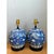 Wood Vintage Floral Ceramic Table Lamps - Pair For Sale - Image 7 of 12