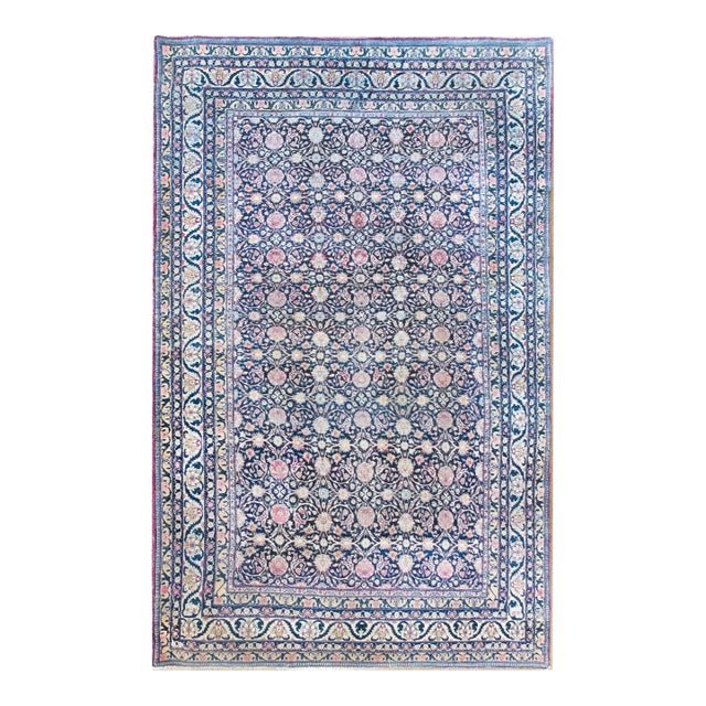 Early 20th Century Persian Lavar Kirman Rug For Sale
