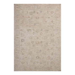 Chris Loves Julia x Loloi Louisa Oatmeal / Stone 9'-6" x 9'-6" Round Area Rug For Sale