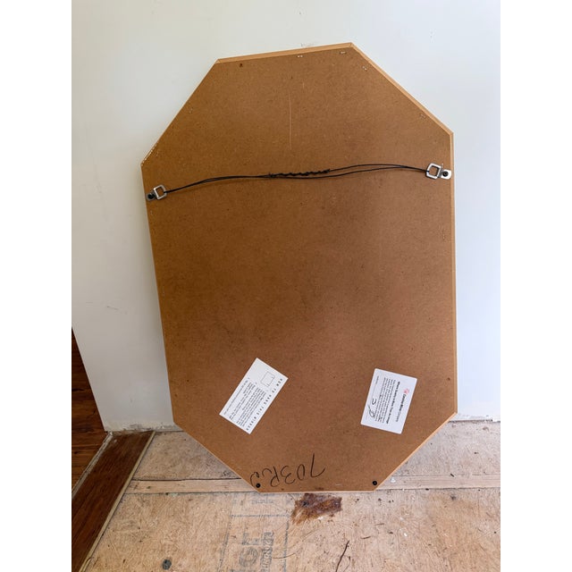 Late 20th Century Gold Octagon Beveled Wall Mirror by Carolina Mirror Company For Sale - Image 5 of 5
