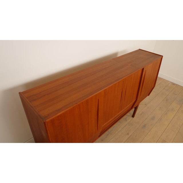 Vintage Danish Highboard in Teak For Sale - Image 6 of 17