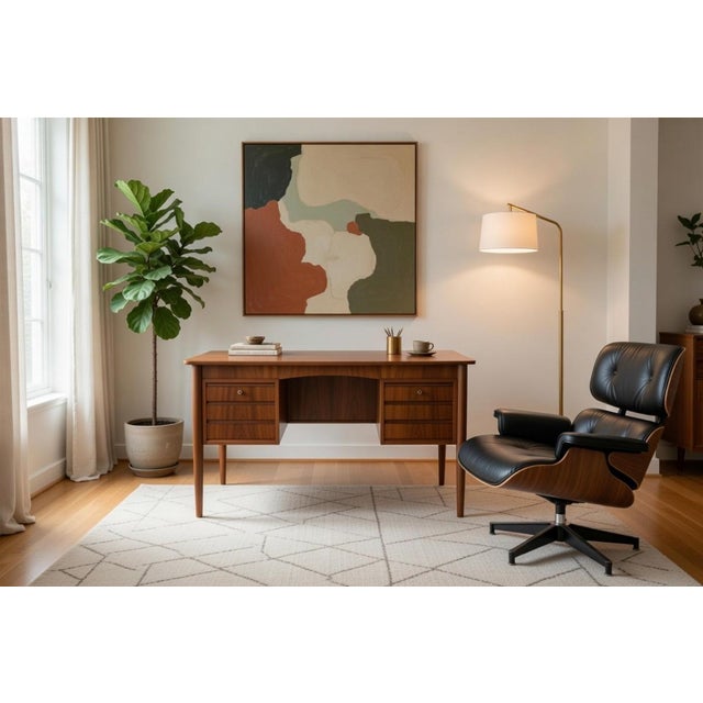 Vintage Danish Teak Desk, 1960s For Sale - Image 14 of 14