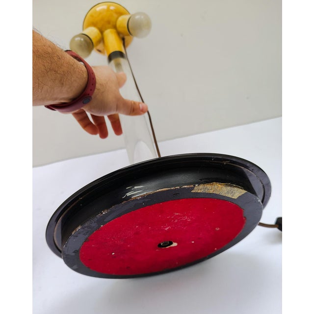 Large Table Lamp in Pink Murano Glass and Acrylic by Venini for Maestri Di Murano, 1980s For Sale - Image 10 of 11