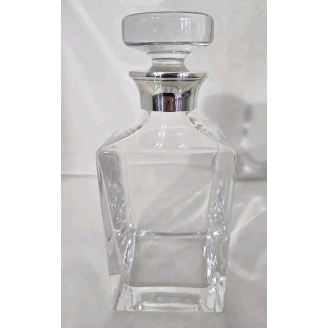 Sterling Silver Mounted Crystal Decanter, 2001 For Sale - Image 6 of 18