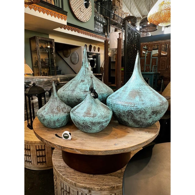 2020s Copper Rain Drop Pendant Light X-Small For Sale - Image 5 of 7