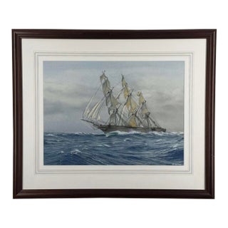 Jim Griffiths (1947) Marine Watercolor, "Racing Home" For Sale