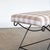Tan Panoplie Iron Loop Bench, Tan Gingham For Sale - Image 8 of 10