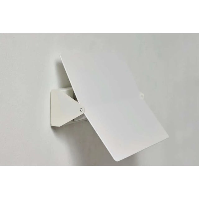 Large Charlotte Perriand 'Applique à Volet Pivotant Plié' Wall Light in White For Sale In Los Angeles - Image 6 of 12
