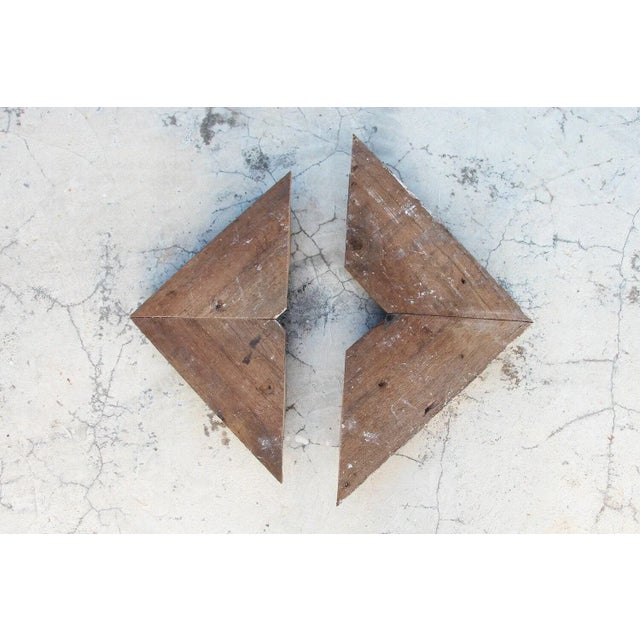 18th Century Antique Baroque Carved and Gilded Wooden Fragments - Set of 2 For Sale - Image 11 of 12