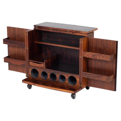 Danish Rosewood Bar Cabinet by Illum Wikkelsø, 1960s For Sale - Image 15 of 15