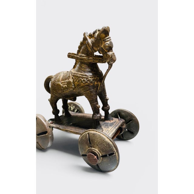 American Early 20th Century Iron Horse American Indian Toy For Sale - Image 3 of 7