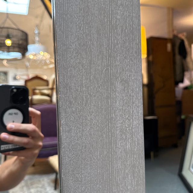 Wood Cb2 Leaning Floor Mirror For Sale - Image 7 of 11