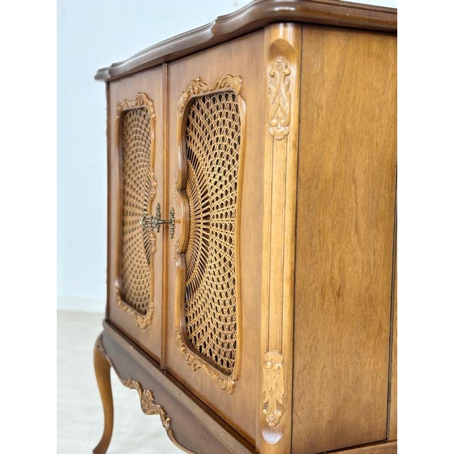 Antique Baroque TV & Phonograph Cabinet, 1970s For Sale - Image 6 of 11