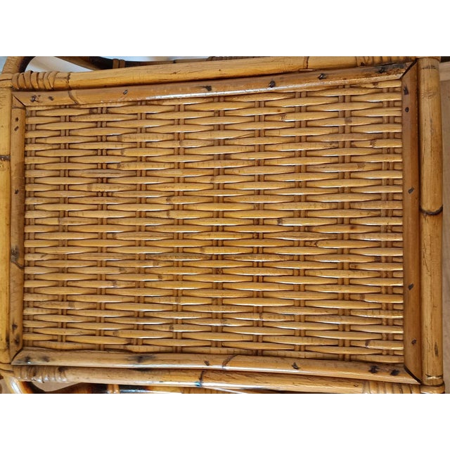 Bamboo Bedside Tables, 1960s, Set of 2 For Sale - Image 4 of 14