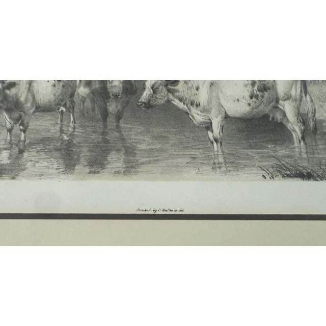 Printmaking Materials Framed Thomas Sidney Cooper Tinted Lithograph For Sale - Image 7 of 11