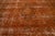 Antique Persian Overdyed Wool Rug in Orange With Floral Design For Sale - Image 9 of 11