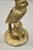 Metal Antique Art Deco Cast Iron Gold Painted 7" Cockatoo Parrot Figurine Doorstop For Sale - Image 7 of 9