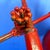 Metal Early 20th Century Large Red Industrial Metal Floor Lamp By O. C. White For Sale - Image 7 of 12