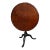 Antique English Tilt-Top Round Table Carved Mahogany Game Mahjong Wine C1890 For Sale
