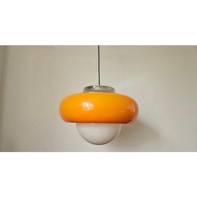 Guzzini Large Mid-Century Pendant by Guzzini for Meblo, 1970s For Sale - Image 4 of 15
