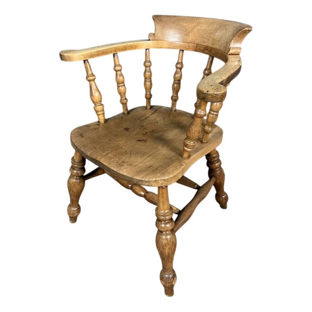 Antique English Captain's Chair, 1900s For Sale