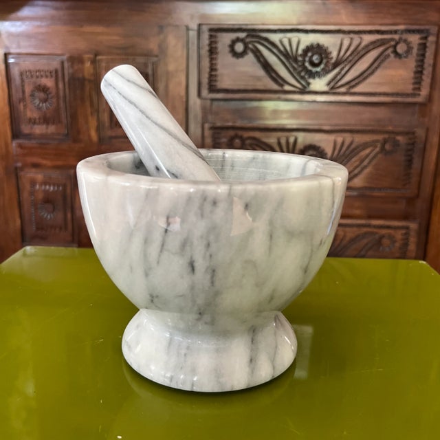 1960s 1960s Marble Mortar and Pestle For Sale - Image 5 of 6