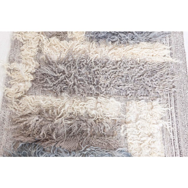 Modern Turkish High-Low Tulu Rug – A Tactile Work of Art by Doris Leslie Blau Size: 3'5" × 5'2" (104 × 157 cm) Color:...