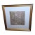 18th Century Metalic Thread Brocade Fragment Framed For Sale